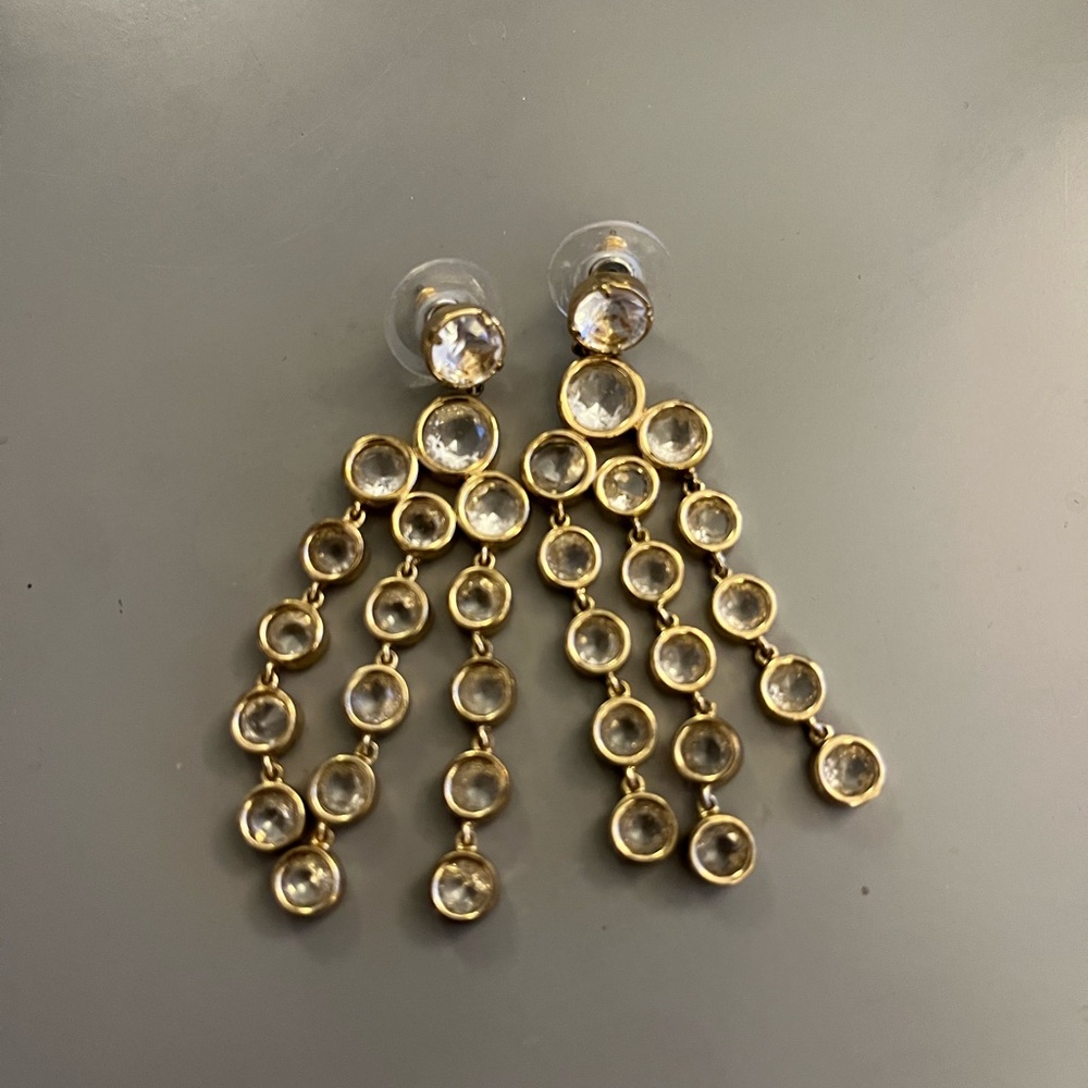 Kate Spade Subtle Sparkle Chandelier Earrings Jewelry Gold-tone